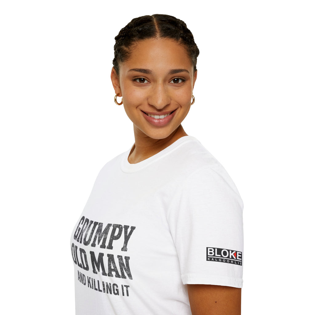 Grumpy Old Man T-Shirt - "Grumpy Old Man and Killing It" Funny Dad Tee