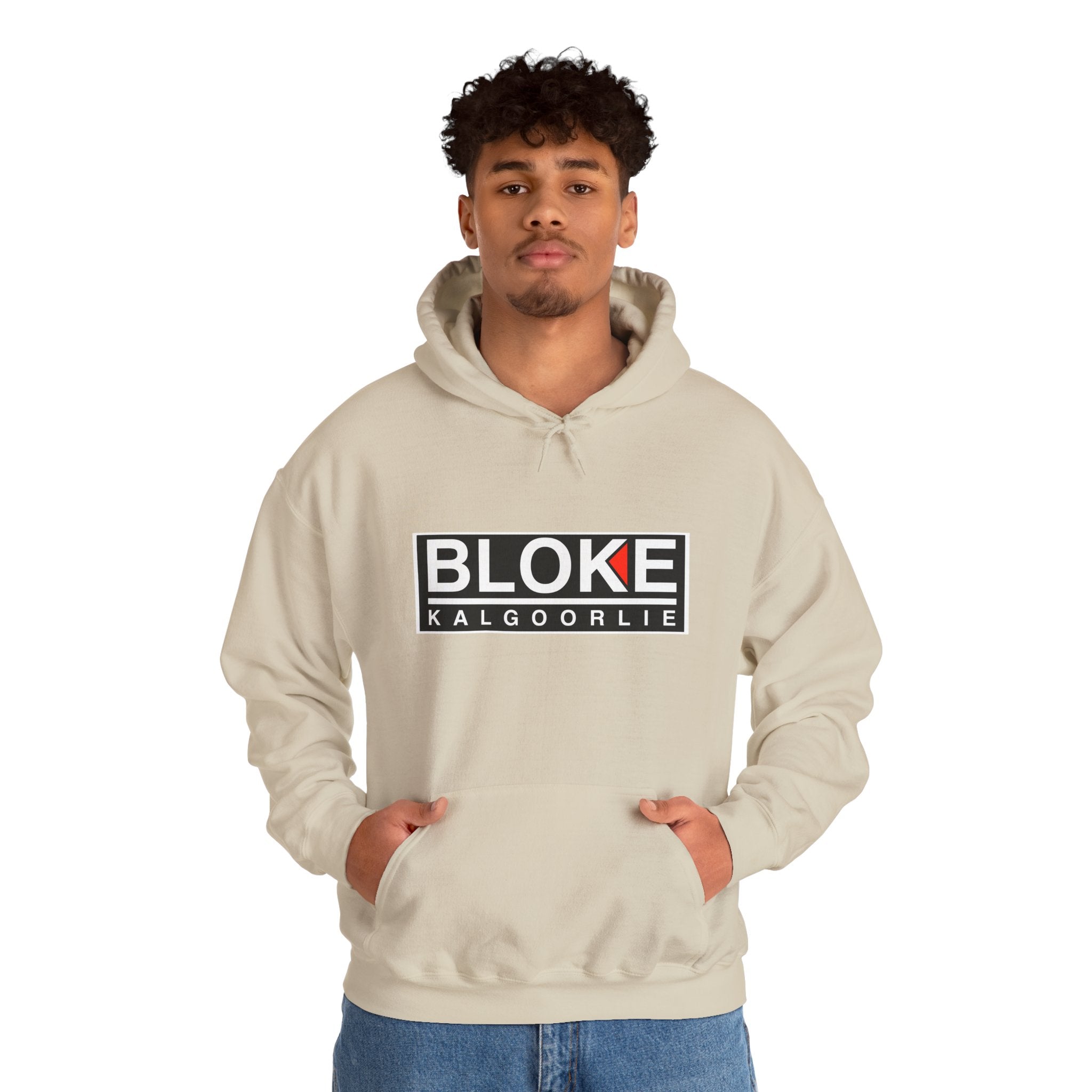 “BLOKE KALGOORLIE” Hoodie – Built for the Heat, the Dust, and the Pub Run