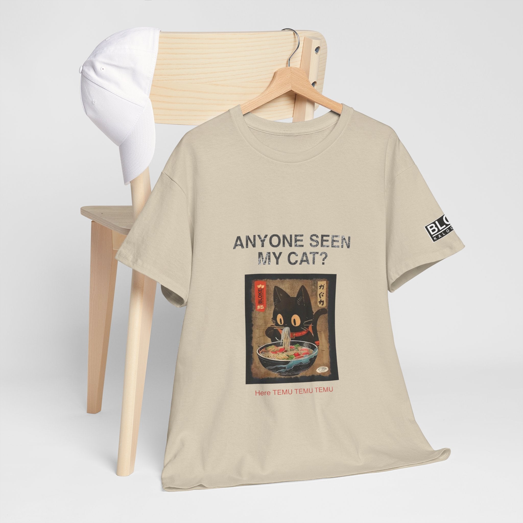 Anyone Seen My Cat?...Here TEMU TEMU TEMU - Unisex Heavy Cotton Tee