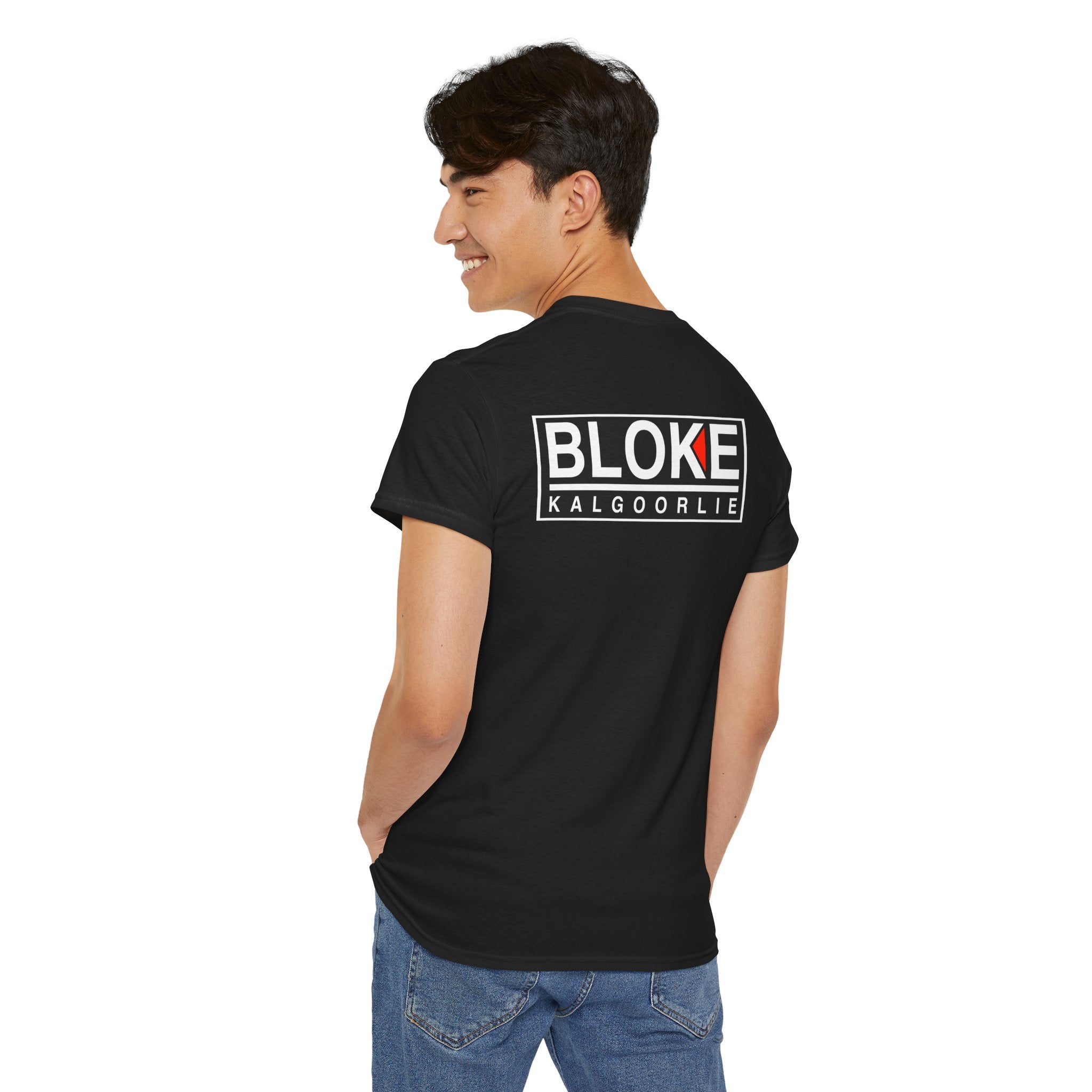 BLOKE KALGOORLIE BRAND WITH LOGO ON THE BACK - Unisex Heavy Cotton Tee