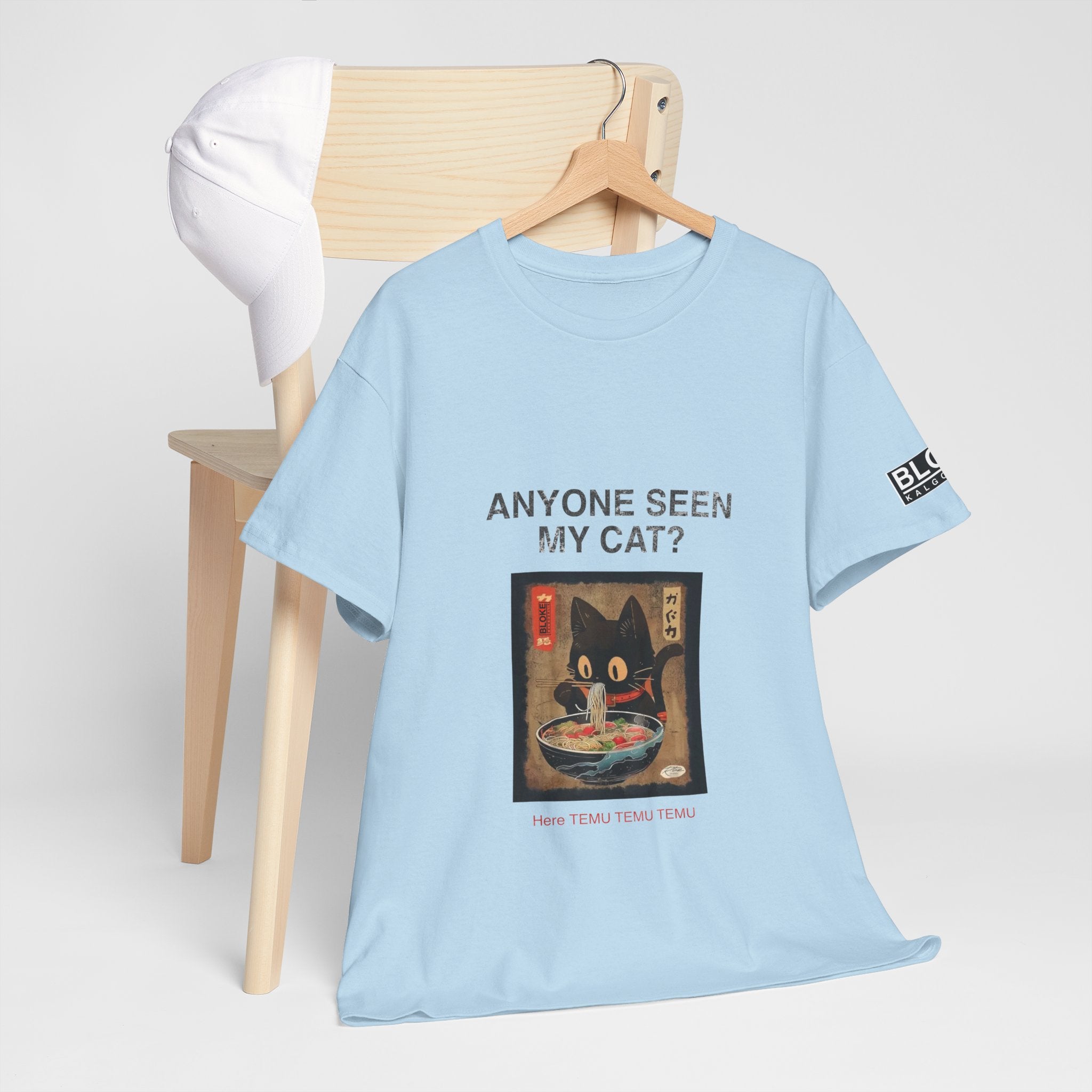 Anyone Seen My Cat?...Here TEMU TEMU TEMU - Unisex Heavy Cotton Tee