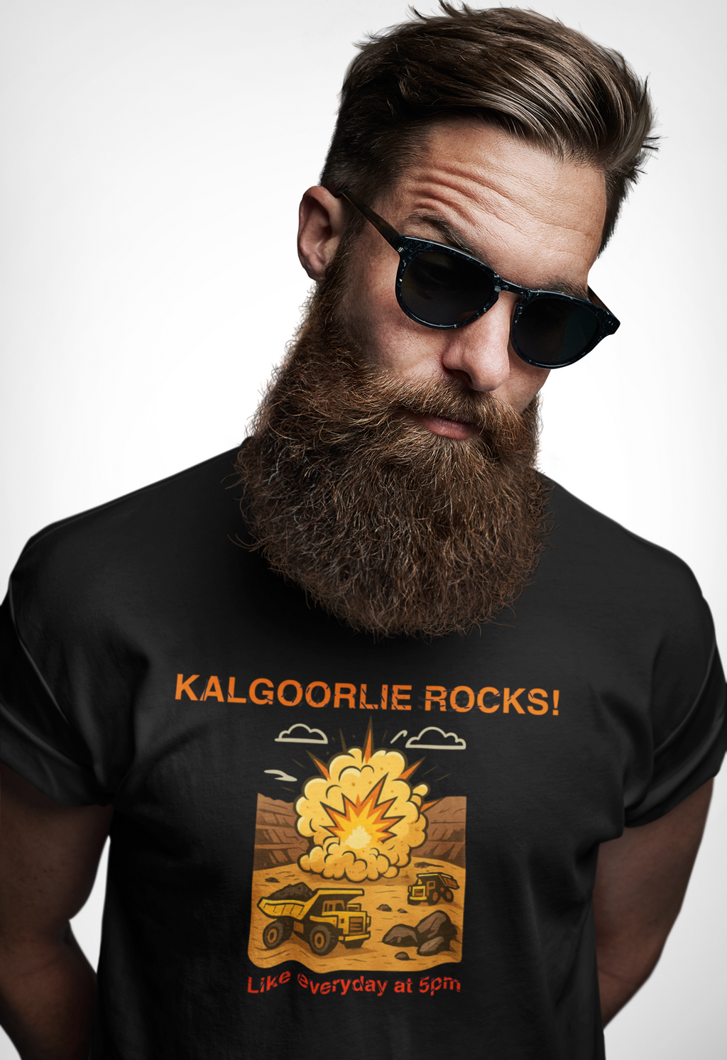 "Kalgoorlie Rocks... Every Day at 5PM" – Funny Aussie Mining Town Tee