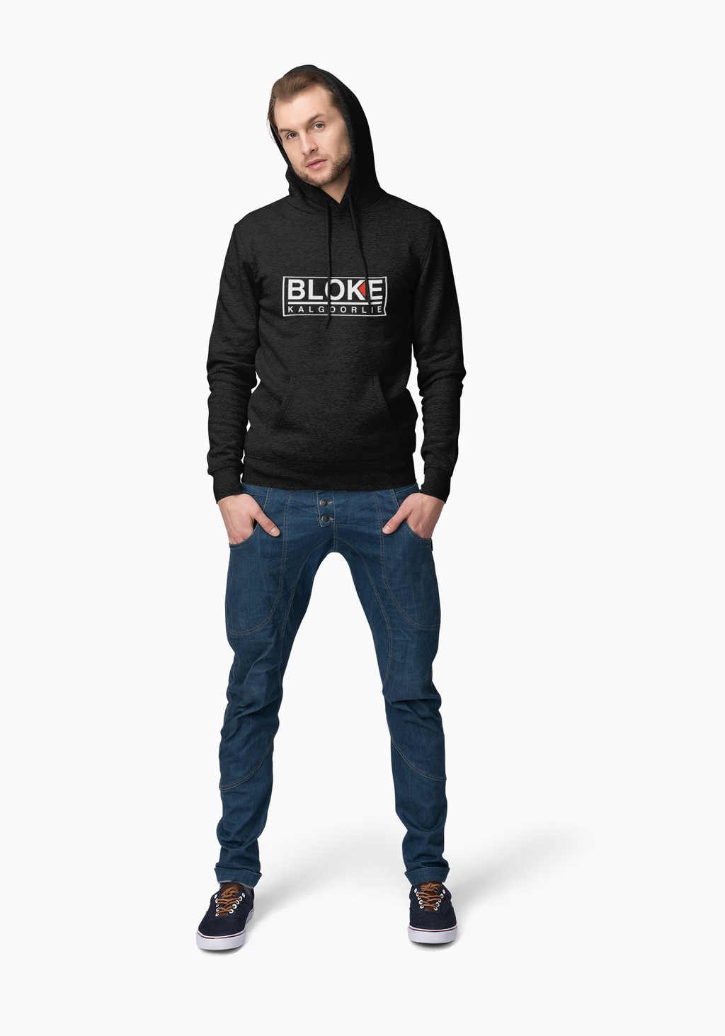 “BLOKE KALGOORLIE” Hoodie – Built for the Heat, the Dust, and the Pub Run
