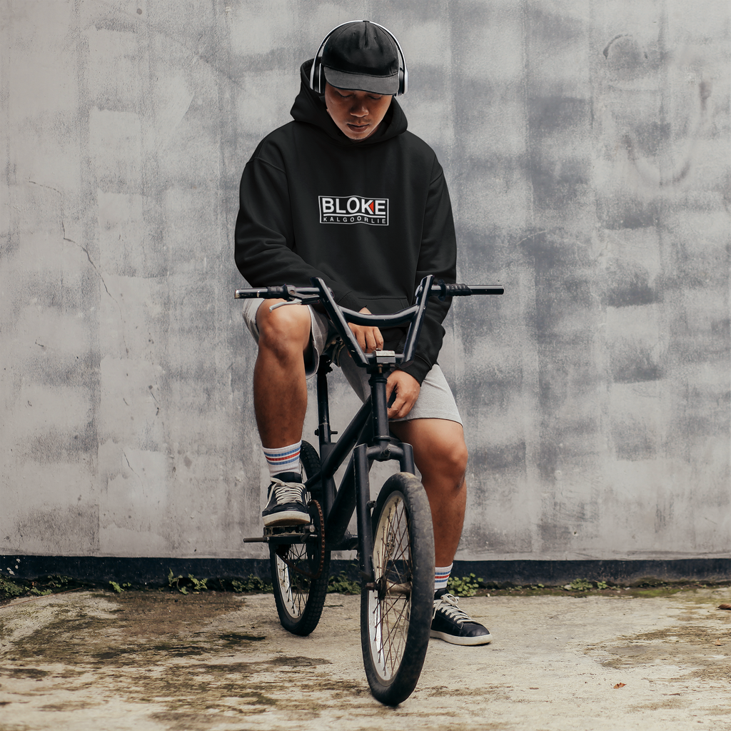 “BLOKE KALGOORLIE” Hoodie – Built for the Heat, the Dust, and the Pub Run