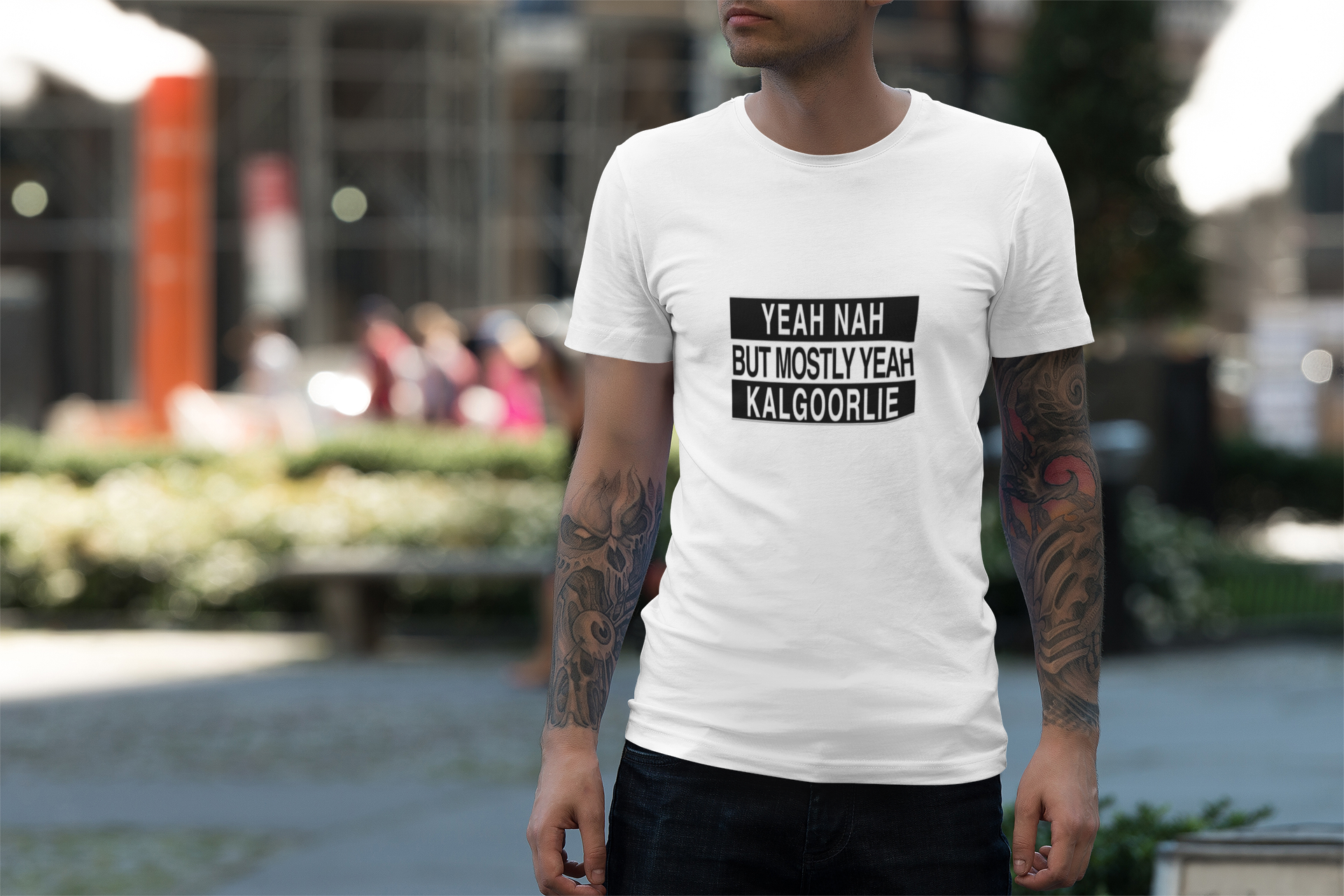 “Yeah Nah But Mostly Yeah KALGOORLIE” Tee – The Official Kalgoorlie Answer to Everything