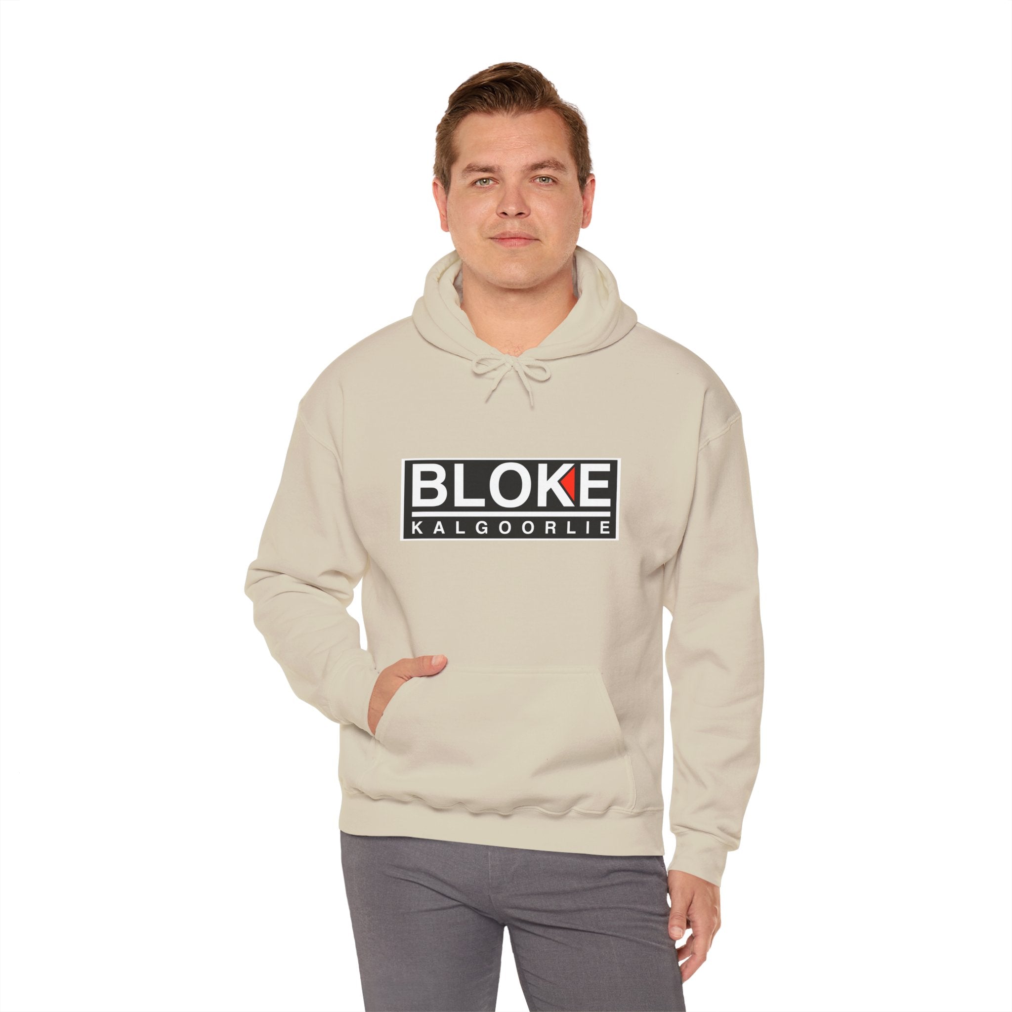 “BLOKE KALGOORLIE” Hoodie – Built for the Heat, the Dust, and the Pub Run