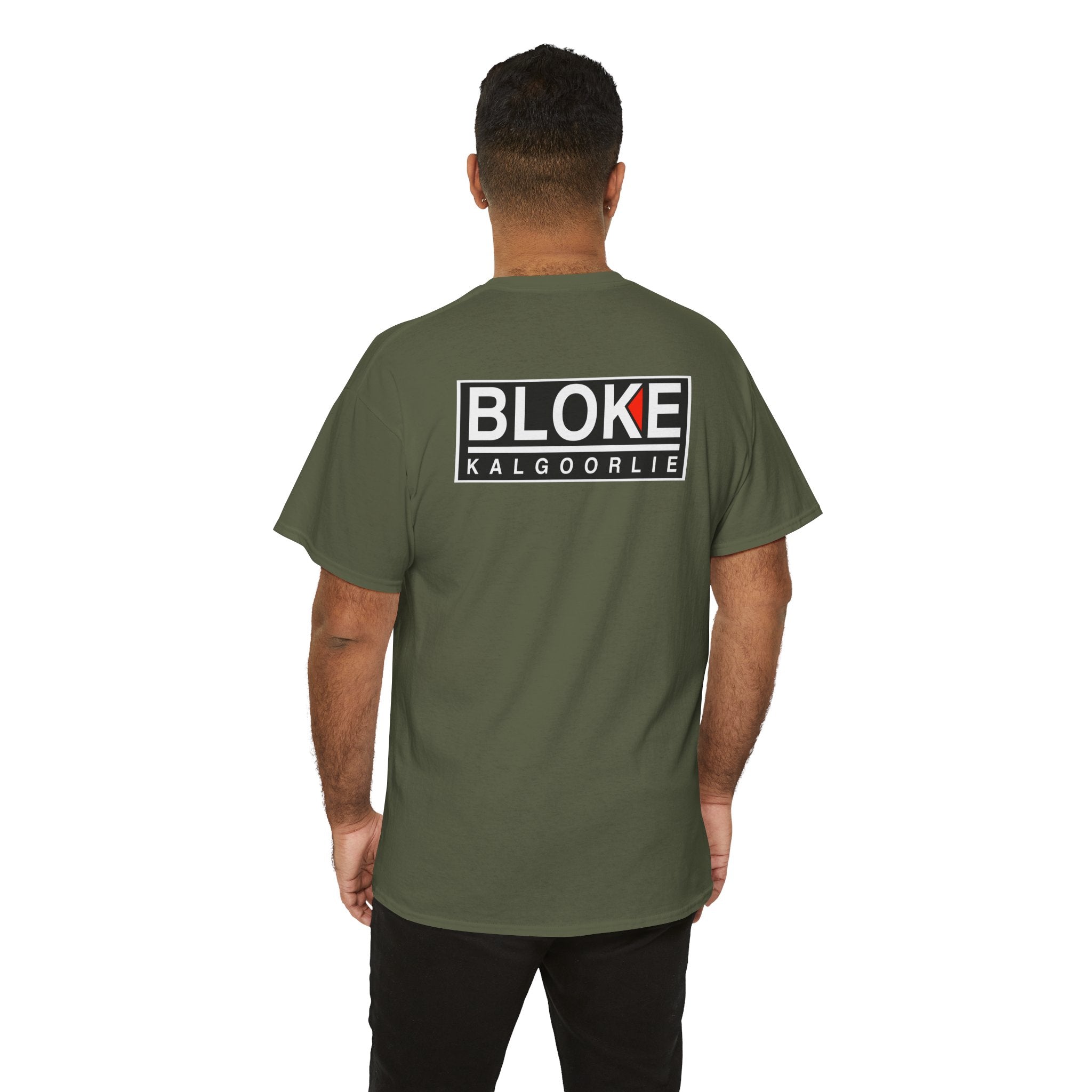 BLOKE KALGOORLIE BRAND WITH LOGO ON THE BACK - Unisex Heavy Cotton Tee