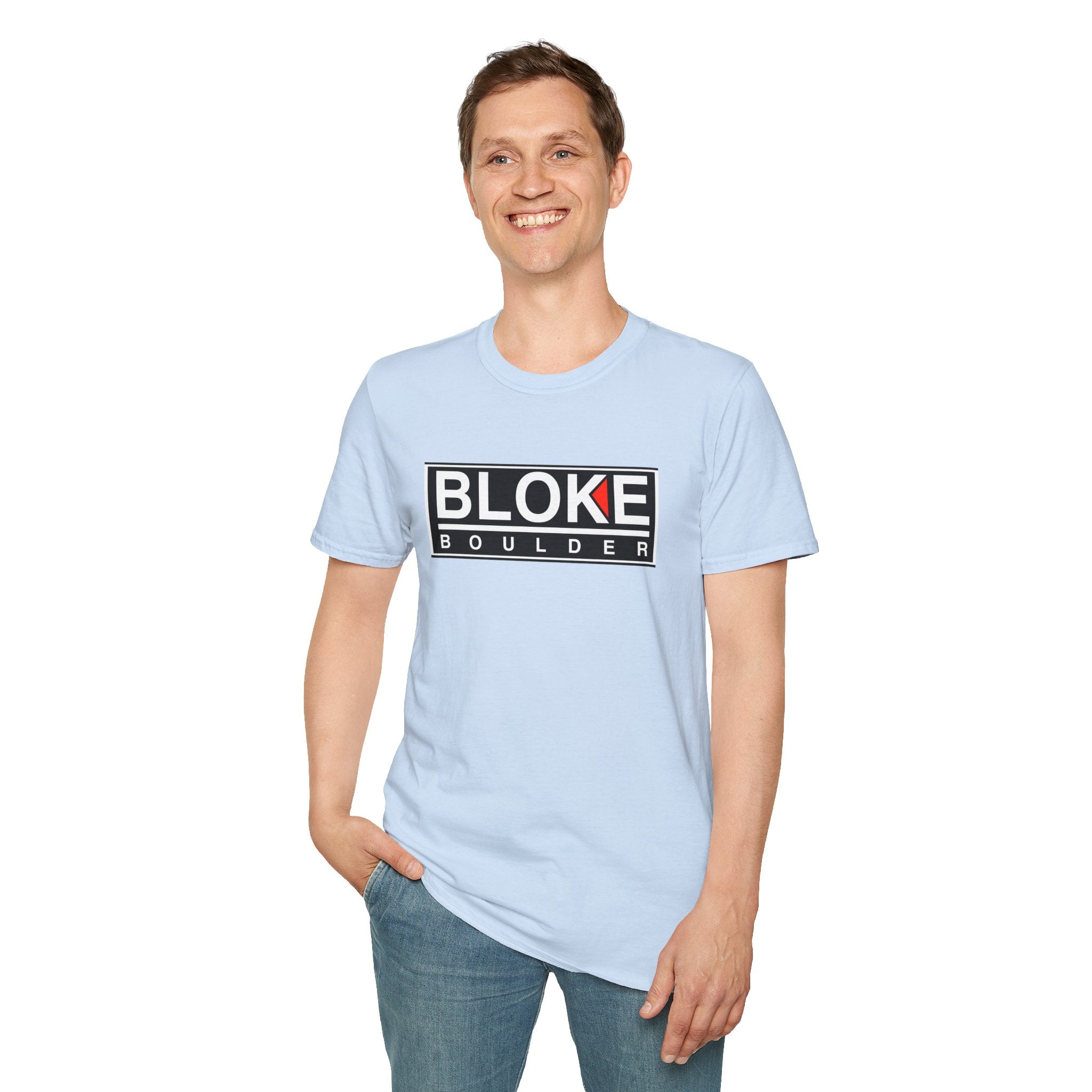 BLOKE BOULDER T-Shirt – Tougher Than Kal, Cooler Than Kal, Better Than Kal (Just Ask Any Boulder Bloke)