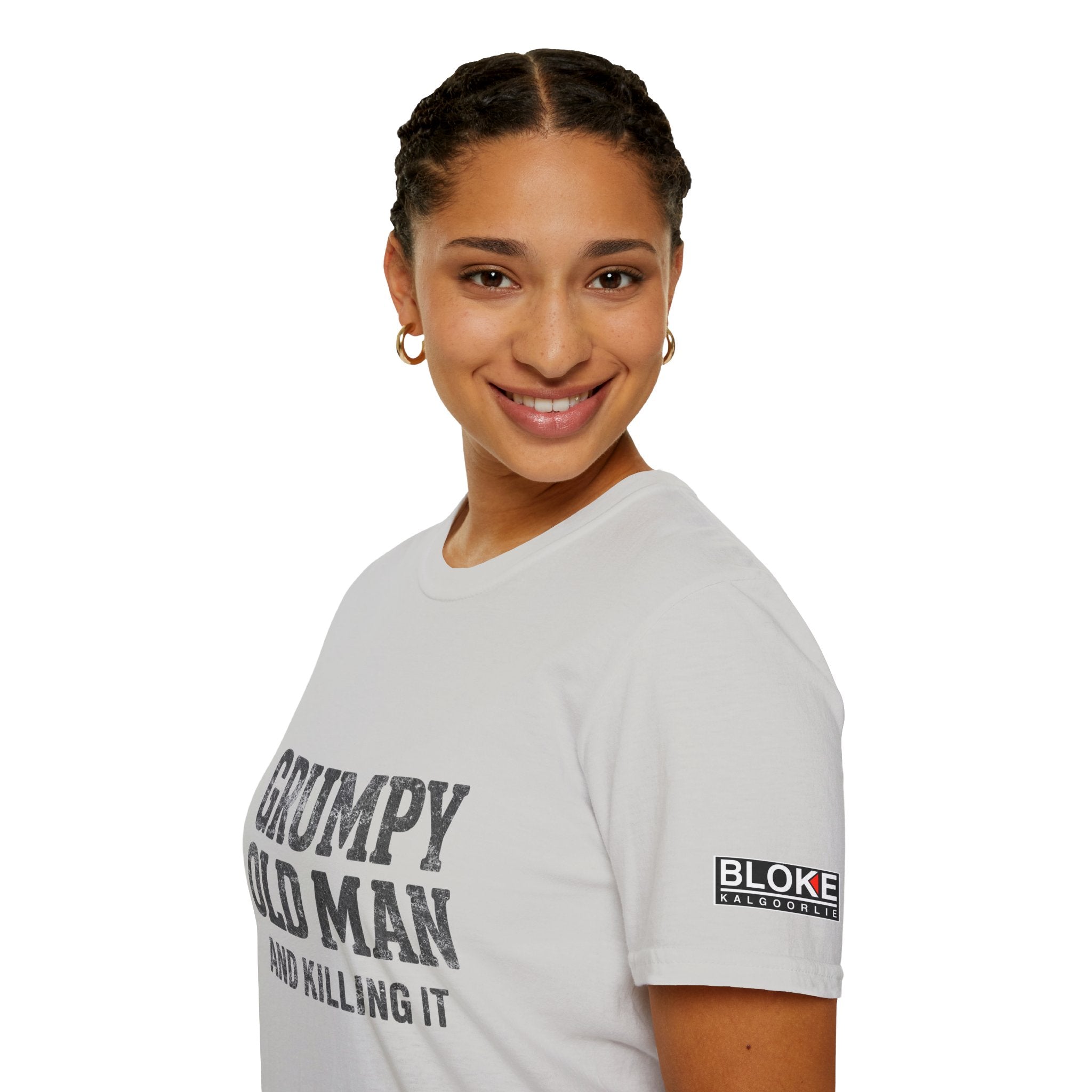 Grumpy Old Man T-Shirt - "Grumpy Old Man and Killing It" Funny Dad Tee