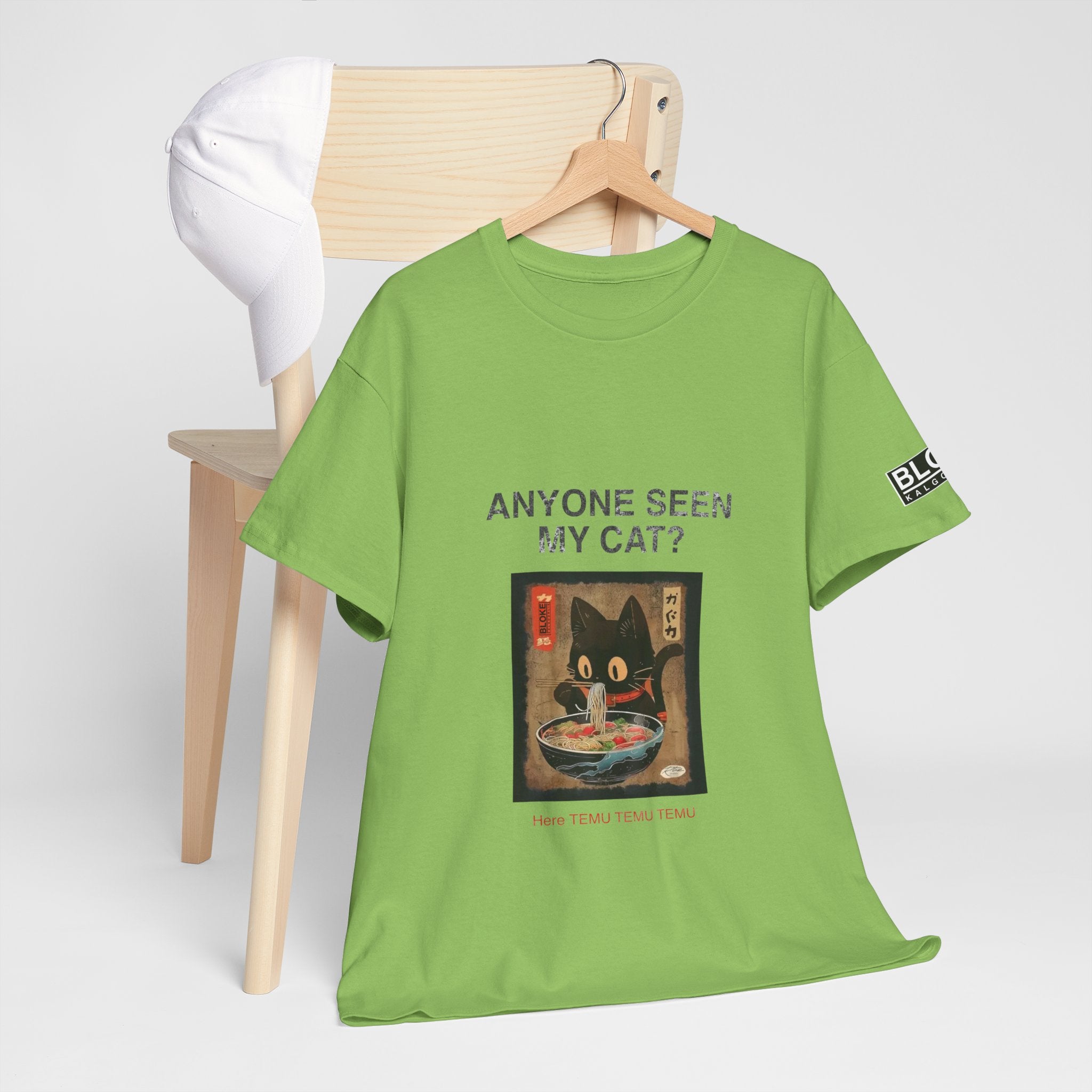 Anyone Seen My Cat?...Here TEMU TEMU TEMU - Unisex Heavy Cotton Tee