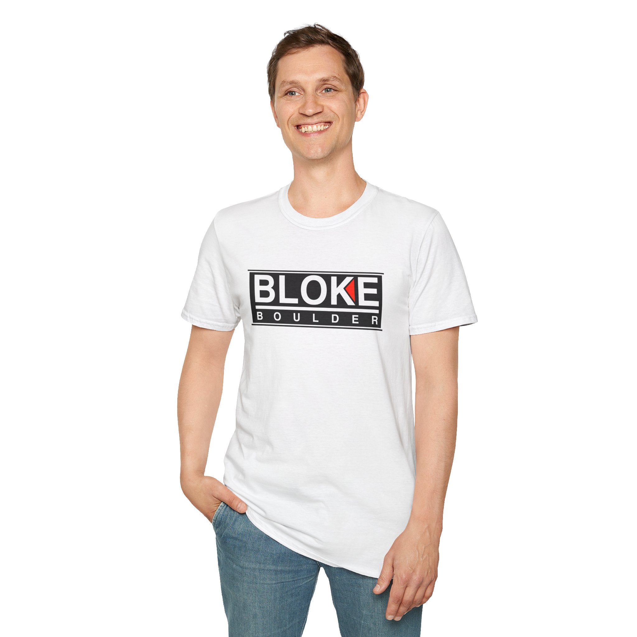 BLOKE BOULDER T-Shirt – Tougher Than Kal, Cooler Than Kal, Better Than Kal (Just Ask Any Boulder Bloke)