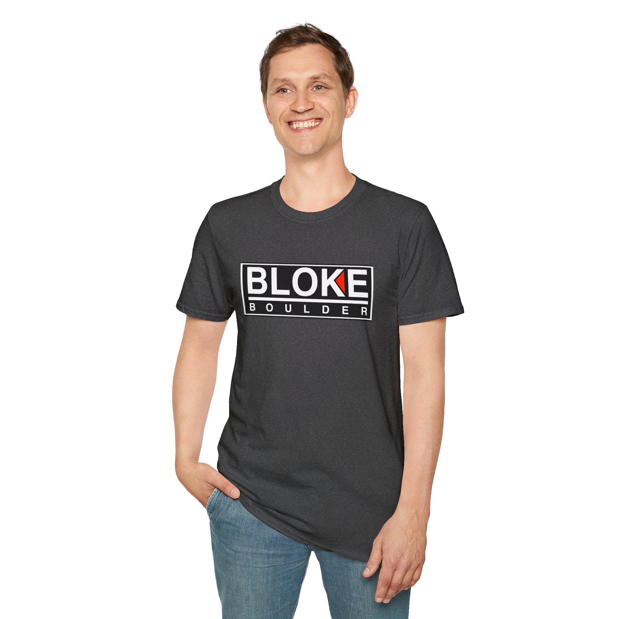 BLOKE BOULDER T-Shirt – Tougher Than Kal, Cooler Than Kal, Better Than Kal (Just Ask Any Boulder Bloke)