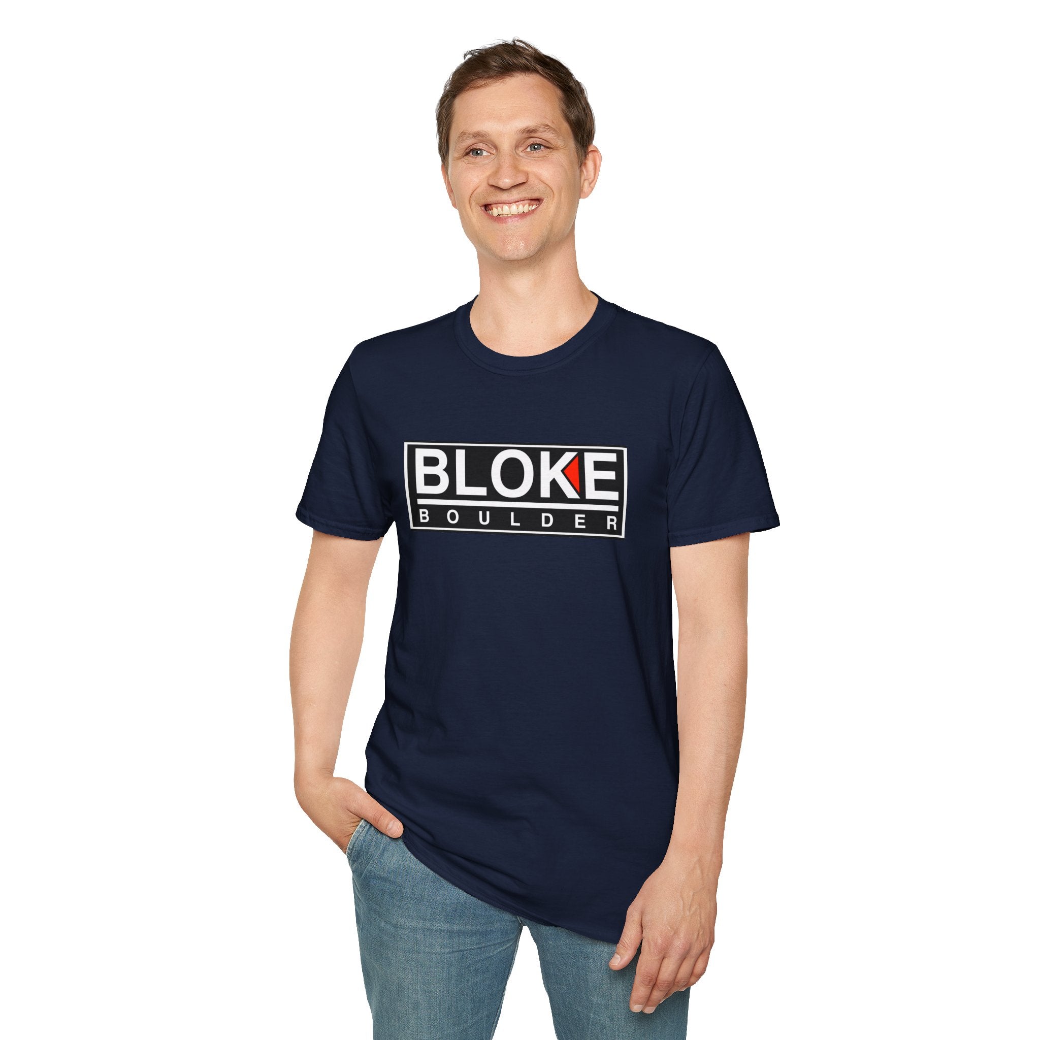 BLOKE BOULDER T-Shirt – Tougher Than Kal, Cooler Than Kal, Better Than Kal (Just Ask Any Boulder Bloke)