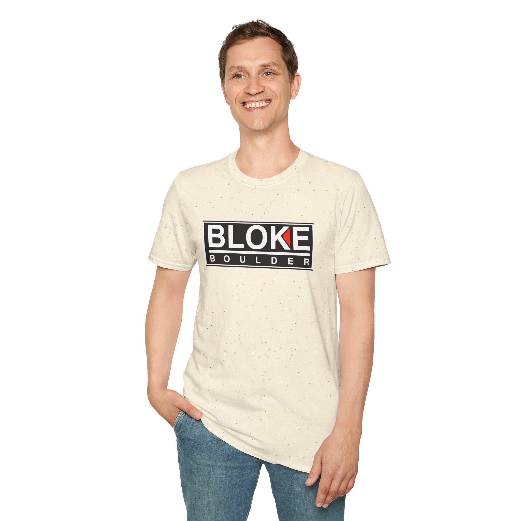 BLOKE BOULDER T-Shirt – Tougher Than Kal, Cooler Than Kal, Better Than Kal (Just Ask Any Boulder Bloke)