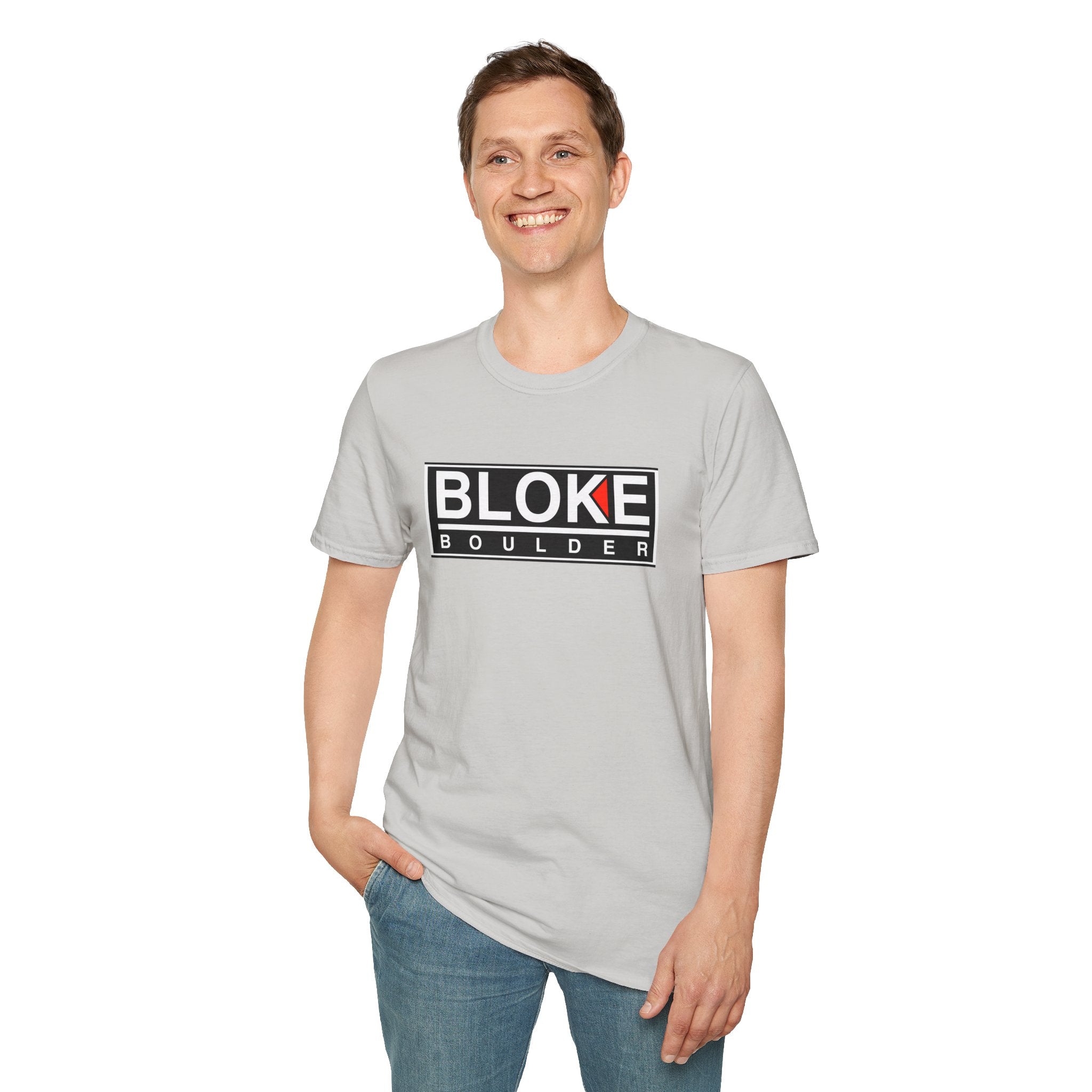 BLOKE BOULDER T-Shirt – Tougher Than Kal, Cooler Than Kal, Better Than Kal (Just Ask Any Boulder Bloke)