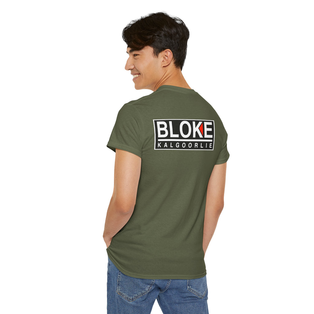 BLOKE KALGOORLIE BRAND WITH LOGO ON THE BACK - Unisex Heavy Cotton Tee