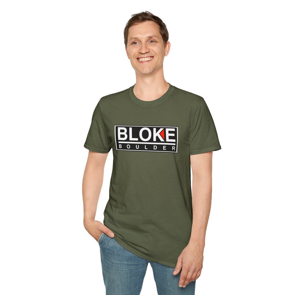 BLOKE BOULDER T-Shirt – Tougher Than Kal, Cooler Than Kal, Better Than Kal (Just Ask Any Boulder Bloke)