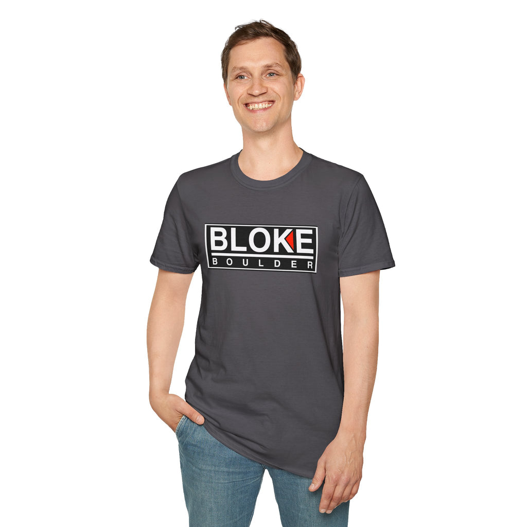 BLOKE BOULDER T-Shirt – Tougher Than Kal, Cooler Than Kal, Better Than Kal (Just Ask Any Boulder Bloke)