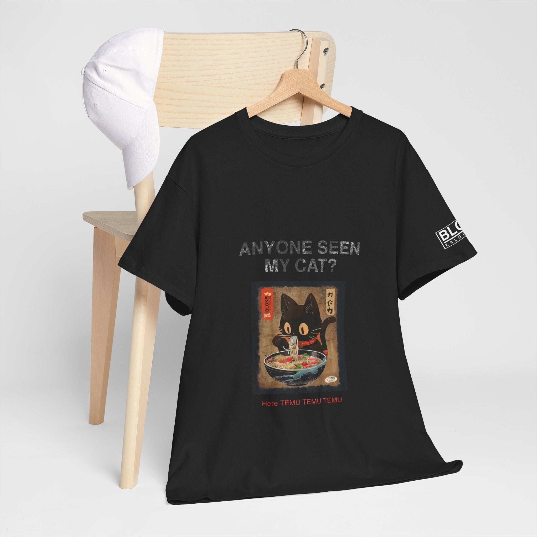 Anyone Seen My Cat?...Here TEMU TEMU TEMU - Unisex Heavy Cotton Tee