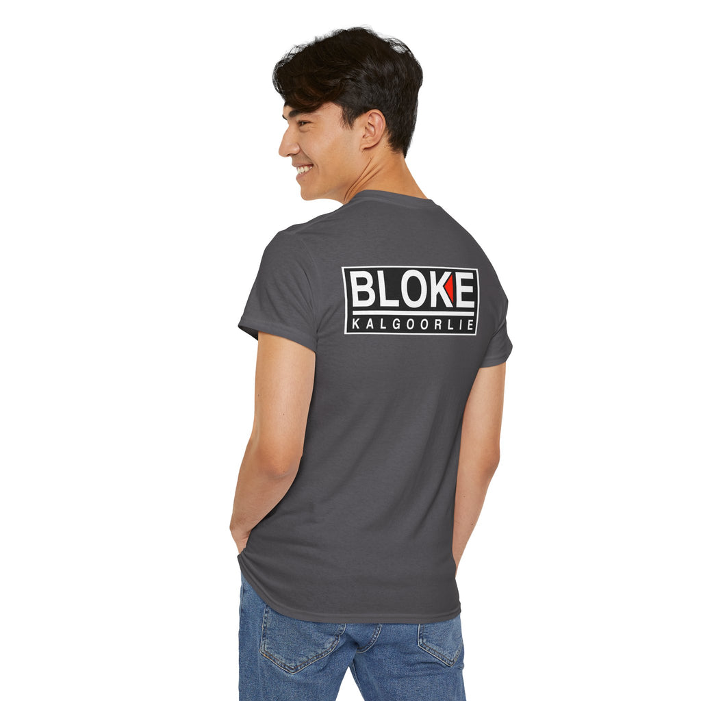 BLOKE KALGOORLIE BRAND WITH LOGO ON THE BACK - Unisex Heavy Cotton Tee