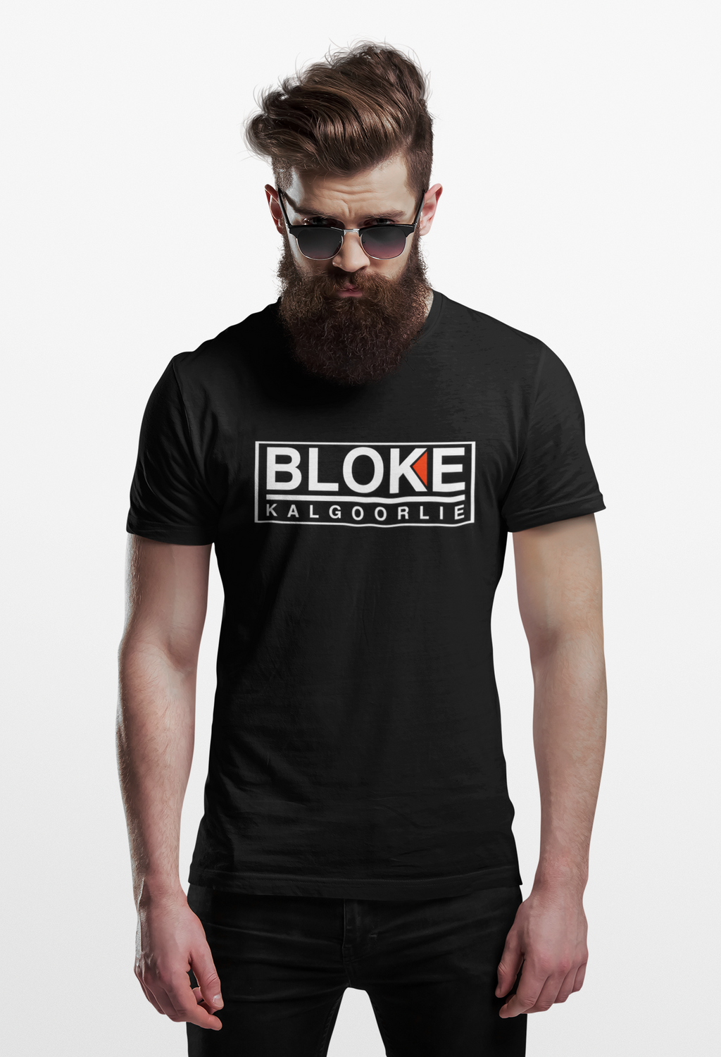 BLOKE KALGOORLIE BRAND WITH LOGO ON THE BACK - Unisex Heavy Cotton Tee